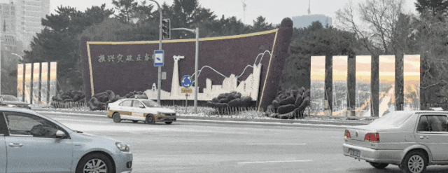 光影魔術│銘濠科技視頻玻璃在長春市人民廣場恭賀新禧
